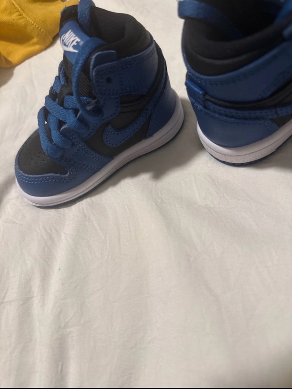 Nike Toddler High-Top Sneakers in Royal Blue and Black
